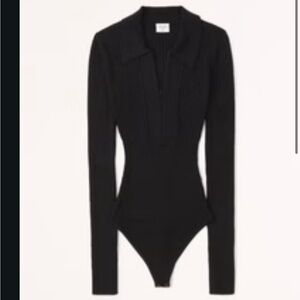 Abercrombie and fitch black sweater bodysuit